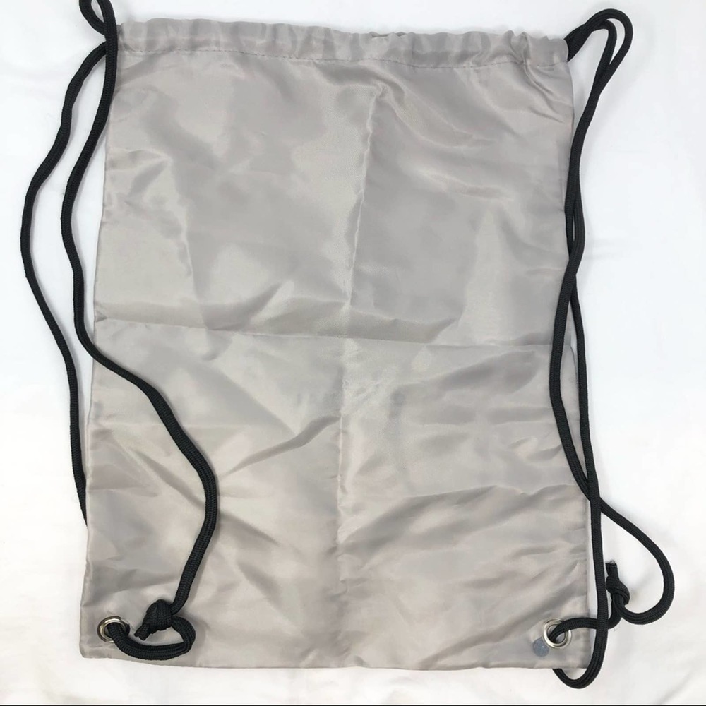 Hunter Light Grey Nylon Drawstring Backpack Bag W… - image 4